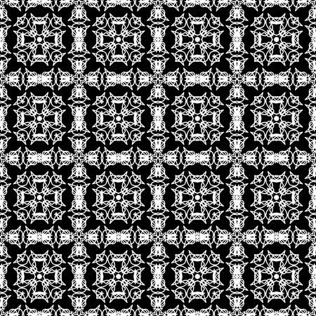 Ornamental Seamless Line Pattern. Endless Texture. Oriental Geometric Ornament