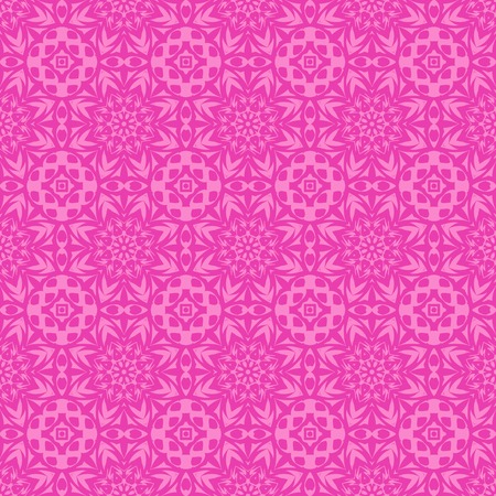 Pink Ornamental Seamless Line Pattern. Endless Texture. Oriental Geometric Ornamentのイラスト素材