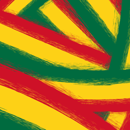 Grunge Yellow, Red, Green Background Painting Templateのイラスト素材