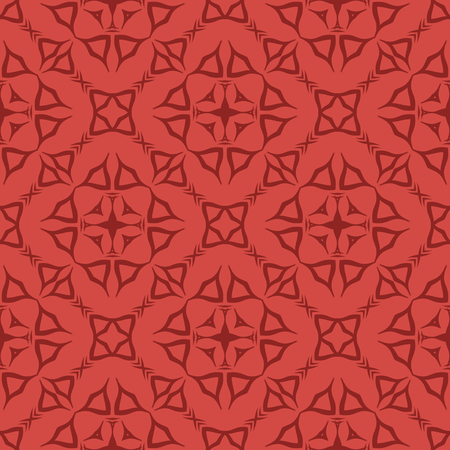 Decorative Retro Seamless Pattern. Ornamental Red Backgroundのイラスト素材