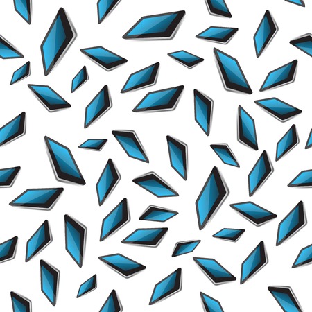 Set of Electronic Tablet Isolated on White Background. Seamless Patternのイラスト素材