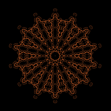 Ornamental Line Pattern. Decorative Texture. Oriental Geometric Ornamentのイラスト素材