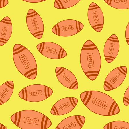 American Football Red Ball patternのイラスト素材