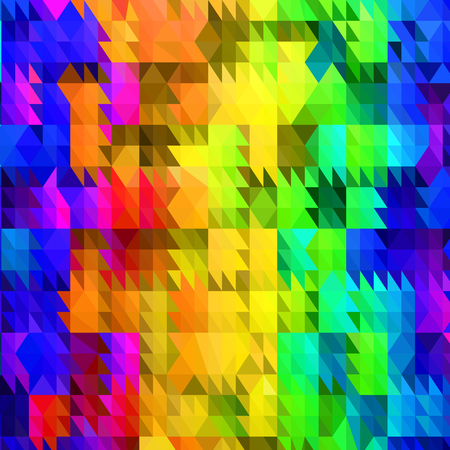 Abstract Colorful Pattern. Geometric Ornamental Triangle Background