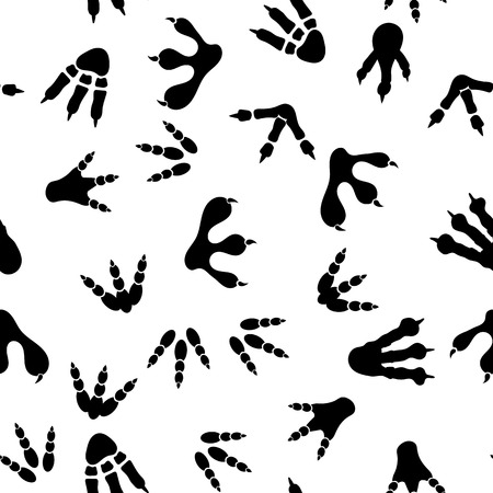 Set of Different Prints Isolated on White Backdropのイラスト素材