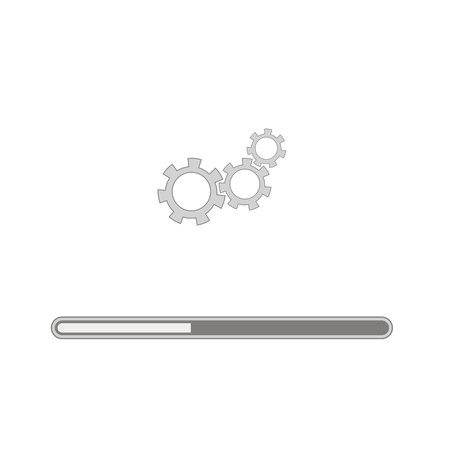 Loading Grey Icon Isolated on White Background.のイラスト素材