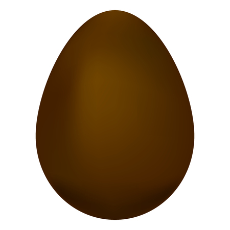 Sweet Chocolate Egg Isolated on White Backgroundのイラスト素材