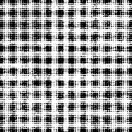 Halftone Pattern. Set of Dots. Dotted Texture on White Background. Overlay Grunge Template. Distress Linear Design. Fade Monochrome Points. Pop Art Backdrop.のイラスト素材