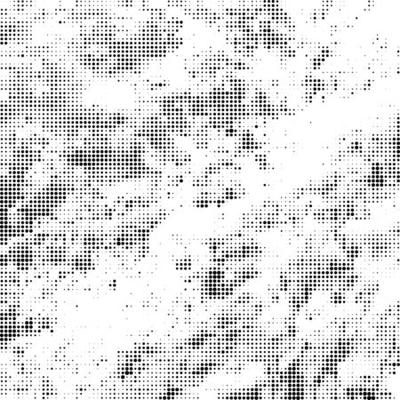 Halftone Pattern. Set of Dots. Dotted Texture on White Background. Overlay Grunge Template. Distress Linear Design. Fade Monochrome Points. Pop Art Backdrop.のイラスト素材