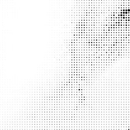 Halftone Pattern. Set of Dots. Dotted Texture on White Background. Overlay Grunge Template. Distress Linear Design. Fade Monochrome Points. Pop Art Backdrop.のイラスト素材