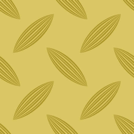 Rope Seamless Pattern with Knots on Yellow Backround.のイラスト素材