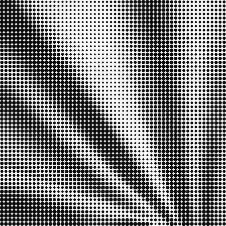 Halftone Pattern. Set of Dots. Dotted Texture on White Background. Overlay Grunge Template. Distress Linear Design. Fade Monochrome Points. Pop Art Backdrop.のイラスト素材