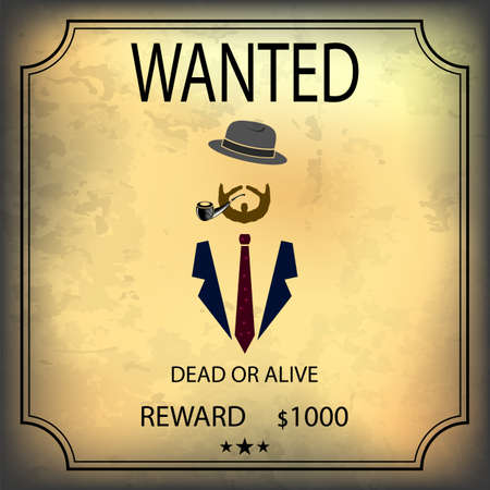 Wild West Vintage Banner. Paper Sign. Retro Poster. Dead or Aliveのイラスト素材