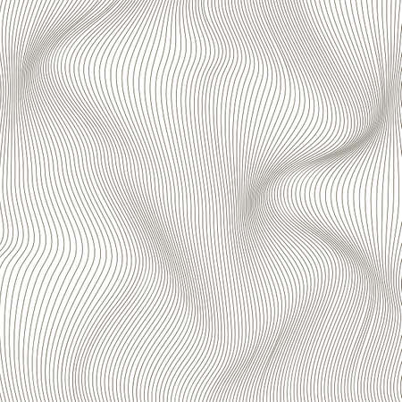 Abstract Black Line Pattern on White Background