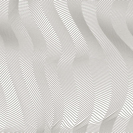 Abstract Black Line Pattern on White Backgroundのイラスト素材