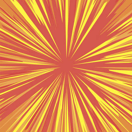 Red Explode Flash, Cartoon Explosion, Star Burstのイラスト素材