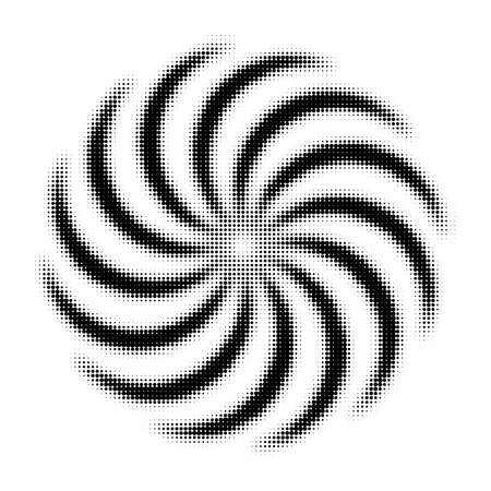 Halftone Pattern. Set of Dots. Dotted Texture on White Background. Overlay Grunge Template. Distress Linear Design.の写真素材