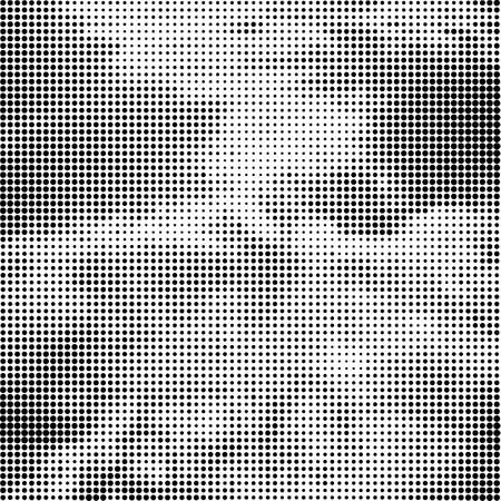 Halftone Pattern. Set of Dots. Dotted Texture on White Background. Overlay Grunge Template. Distress Linear Design.のイラスト素材