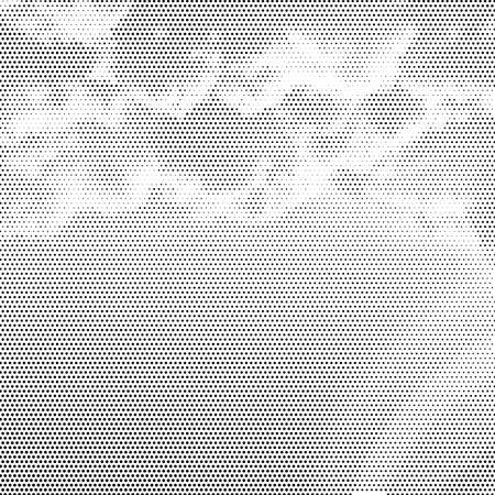 Halftone Pattern. Set of Dots. Dotted Texture on White Background. Overlay Grunge Template. Distress Linear Design.のイラスト素材