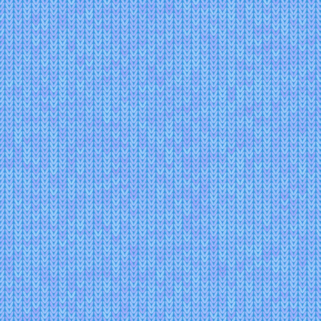 Stylish Knit. Blue Knitted Texture. Woolen Pullover Tricot Print. Winter Fabric Pattern.のイラスト素材