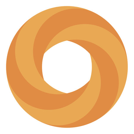 Circle Colored Icon Isolated on White Background.のイラスト素材