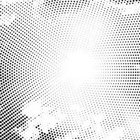 Halftone Pattern. Set of Dots. Dotted Texture on White Background. Overlay Grunge Template. Distress Linear Design. Fade Monochrome Points. Pop Art Backdrop.のイラスト素材
