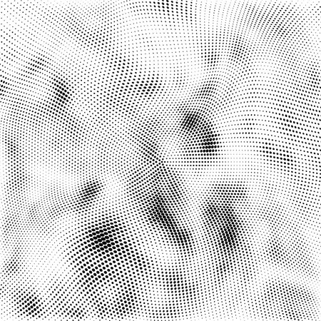 Halftone Pattern. Set of Dots. Dotted Texture on White Background. Overlay Grunge Template. Distress Linear Design. Fade Monochrome Points. Pop Art Backdrop.のイラスト素材