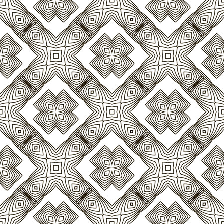 Line Icon Seamless Pattern Isolated on White Background.のイラスト素材