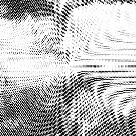 Vector Halftone Pattern. Set of Dots. Dotted Texture on White Background. Overlay Grunge Template. Distress Linear Design. Fade Monochrome Points. Pop Art Backdrop.のイラスト素材