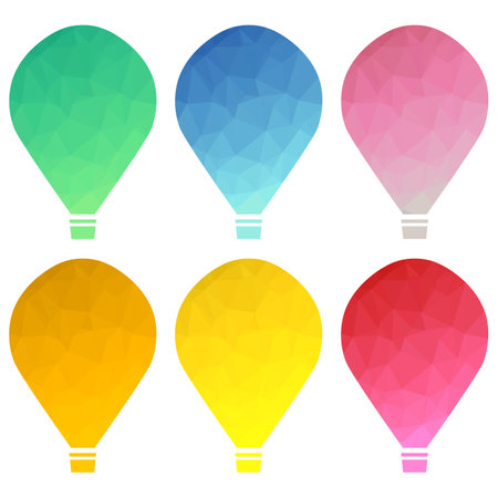 Vector Hot Air Balloon Icon Isolated on White Background.のイラスト素材