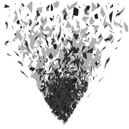 Explode Flash, Cartoon Explosion, Star Burst Isolated on White Background.のイラスト素材