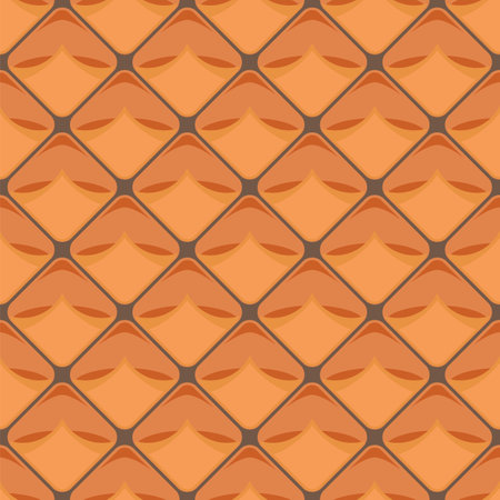 Vector Ripe Pineapple Fruit Seamless Pattern. Sweet Organic Texture.のイラスト素材