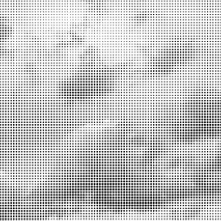 Vector Halftone Pattern. Set of Dots. Dotted Texture on White Background. Overlay Grunge Template. Distress Linear Design. Fade Monochrome Points. Pop Art Backdrop.のイラスト素材
