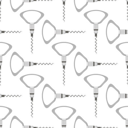 Vector Opener for Bottle Icon Isolated on White Background. Modern Corkscrew Icon.のイラスト素材