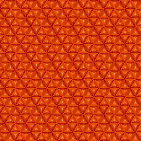 Vector Set of red pyramid pattern. Geometric background. Abstract mosaic texture design.のイラスト素材