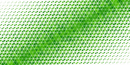 Vector Halftone triangles abstract background. Green geometric pattern. Hipster fashion design print. Geometric design on a white background. Healthcare, science and medicine background.のイラスト素材