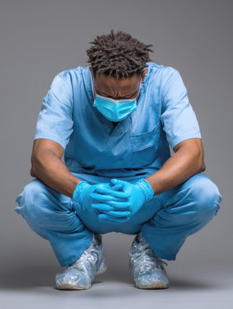 A focused female forklift driver is captured inside a busy warehouse, navigating between aisles of stacked pallets. The image conveys professionalism, efficiency, and the modern logistics industry.の素材
