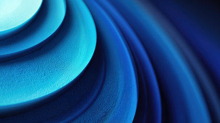 Abstract Blue Digital Vortex A Dynamic, Fluid Swirl of Deep Blue and Cyan Hues Featuring a Textured, Sand-like Surface, Creating a Hypnotic Background That Symbolizes Data Flow, Technology, Sound Waves, Water Movement, Modern Graphic Design Concepts.の素材