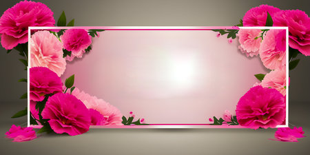 greeting card with flowers, watercolor. vector frame. created by artificial intelligenceの素材