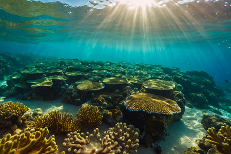 underwater world in the oceanの素材