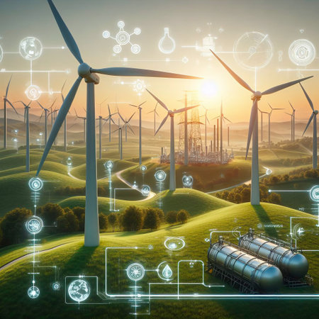 Environmental conservation technology and approaching global sustainable ESG by clean energy and power from renewable natural resourcesの素材
