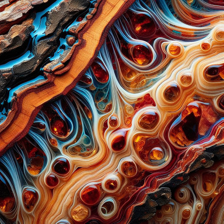 abstract background with a lot of different colors and textures, fractalの素材