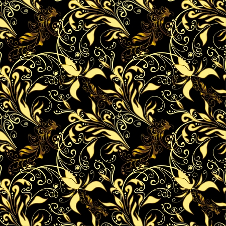 Abstract beautiful background, royal, damask ornament, vintage, rich seamless pattern, luxury, artistic vector wallpaper, floral, oldest style fashioned arabesque fabric for decoration and designのイラスト素材