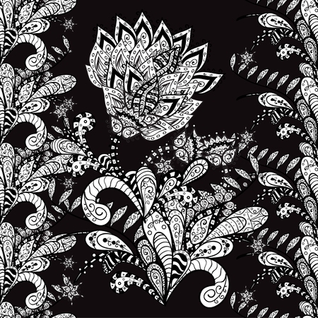 abstract texture with abstract flowers. のイラスト素材