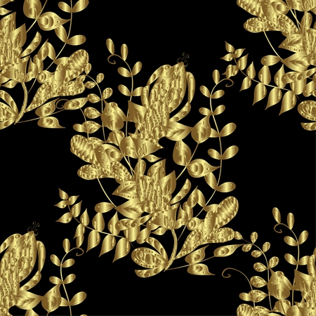 Abstract beautiful background, royal, damask ornament, vintage, rich seamless pattern, luxury, artistic vector wallpaper, floral, oldest style fashioned arabesque fabric for decoration and designのイラスト素材