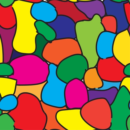 Seamless pattern with colorful particles. Vector illustration.のイラスト素材