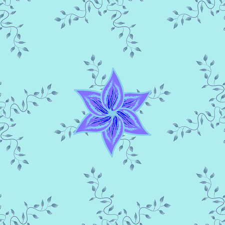 Seamless Flower Pattern. Summer background garden for designのイラスト素材