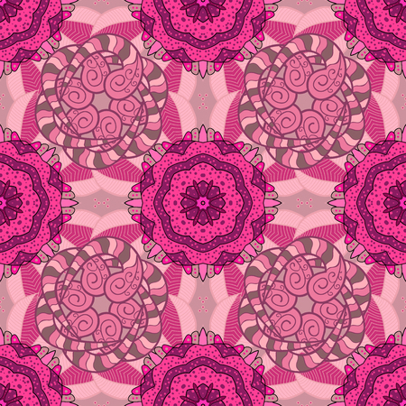 Mandalas background. vector illustration texture. Colorful elemets.のイラスト素材