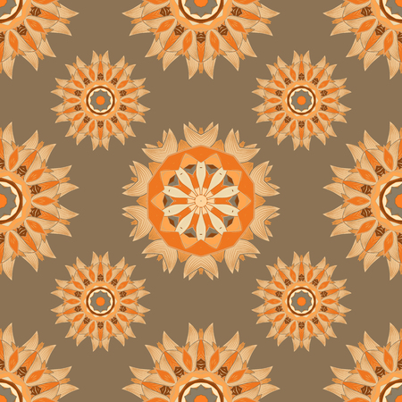 Mandalas background. vector illustration texture. Colorful elements.のイラスト素材