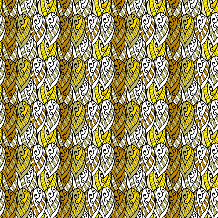 Cartoon hand-drawn doodles.Seamless pattern. Colorful detailed, with lots of objects vector backgroundのイラスト素材